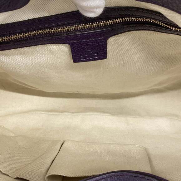 GUCCI Authentic Purple Leather Jackie Shoulder Bag - Picture 4 of 10